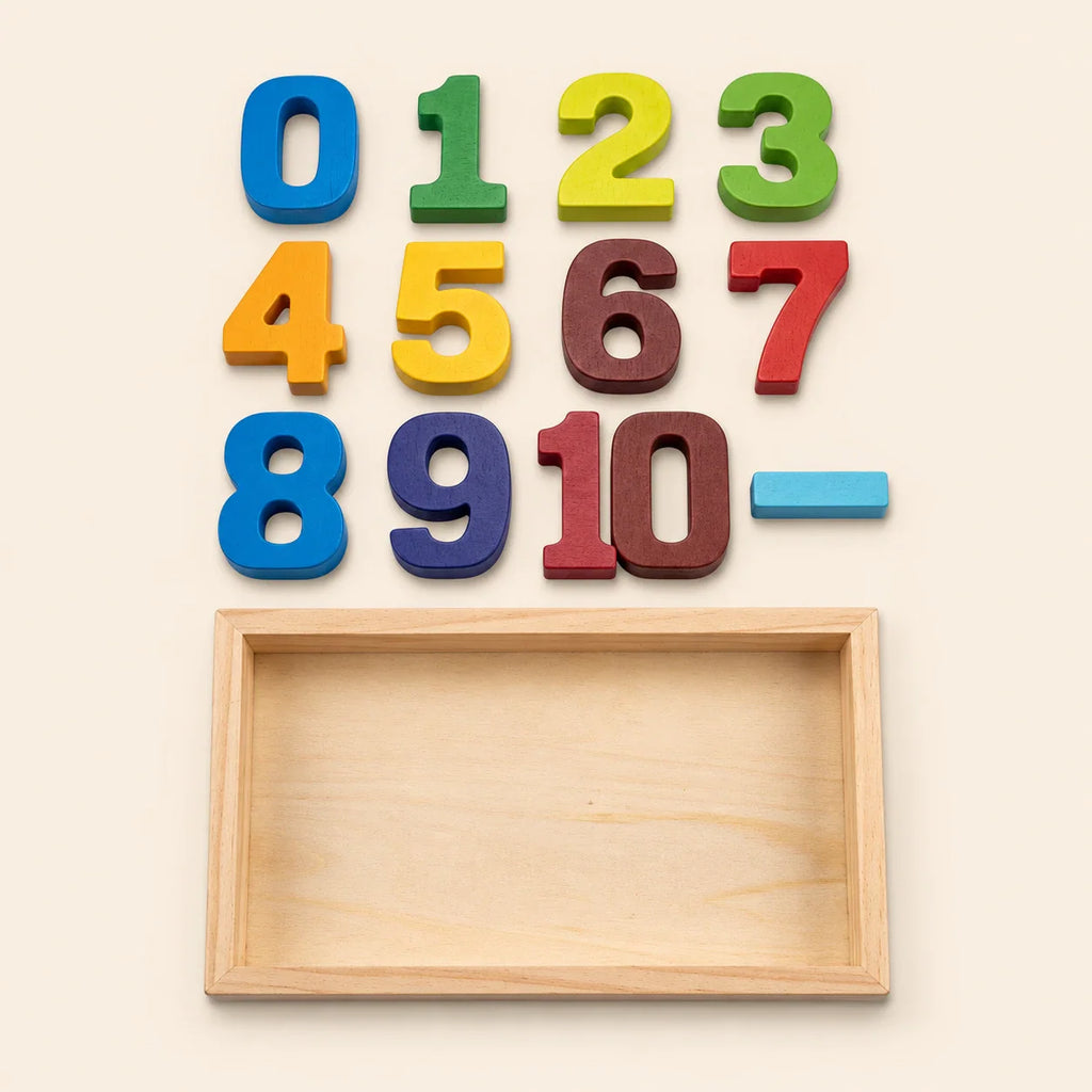 TibaToes™ NumberNest Wooden Counting Blocks