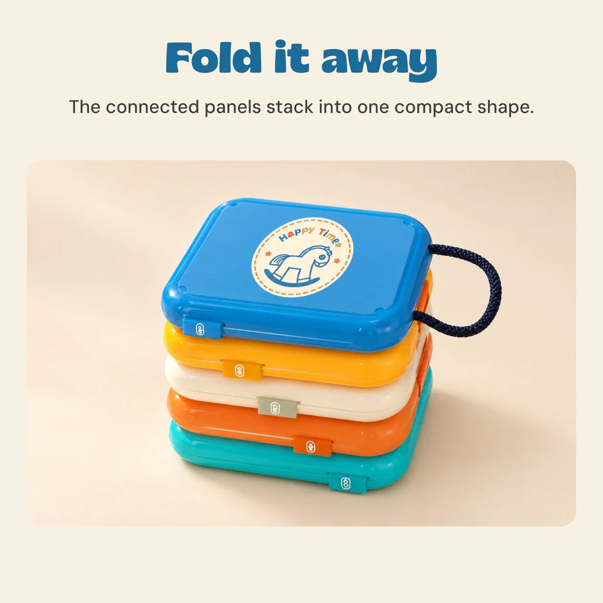 TibaToes™ Montessori Fold & Discover Activity Cube