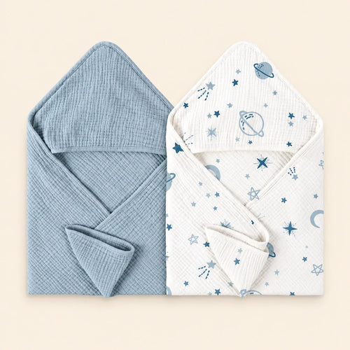 Buy 1 Take 1 TibaToes™ CozySprout Hooded Baby Towels