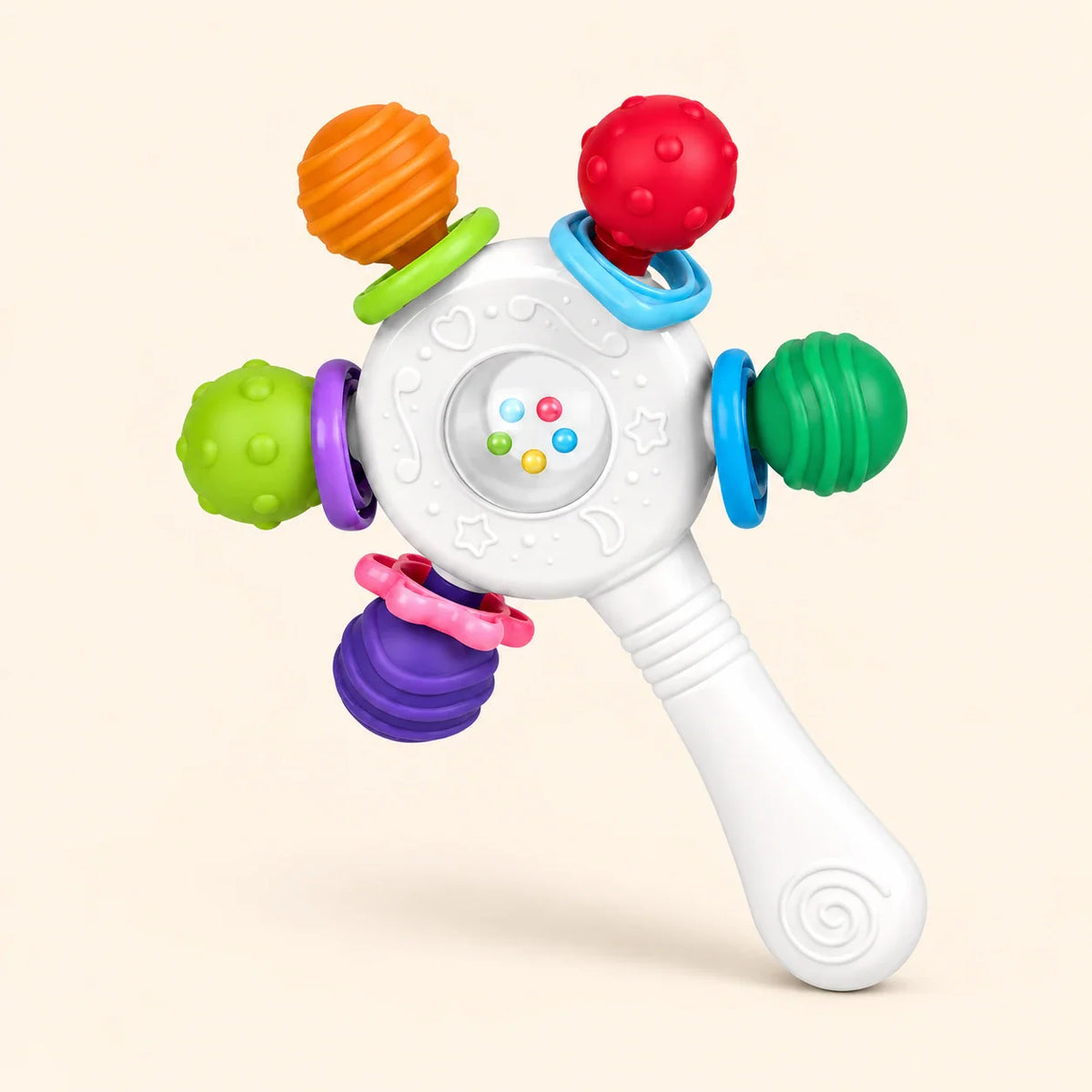TibaToes™ RainbowGrip Baby Teether Rattle