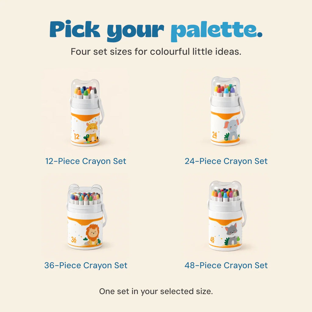 TibaToes™ Silky Twist-Up Crayon Set