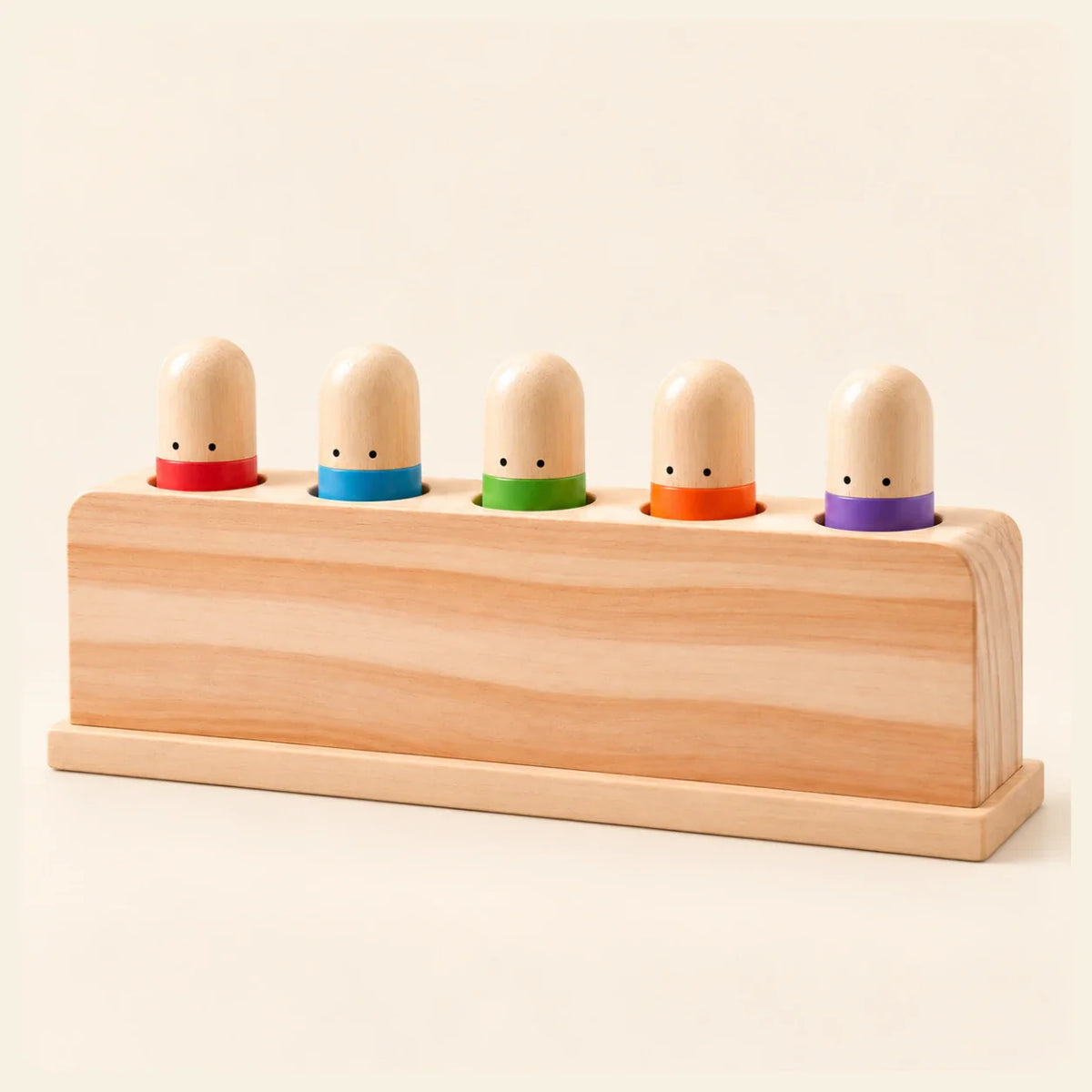 TibaToes™ Pop & Press Wooden Activity Toy