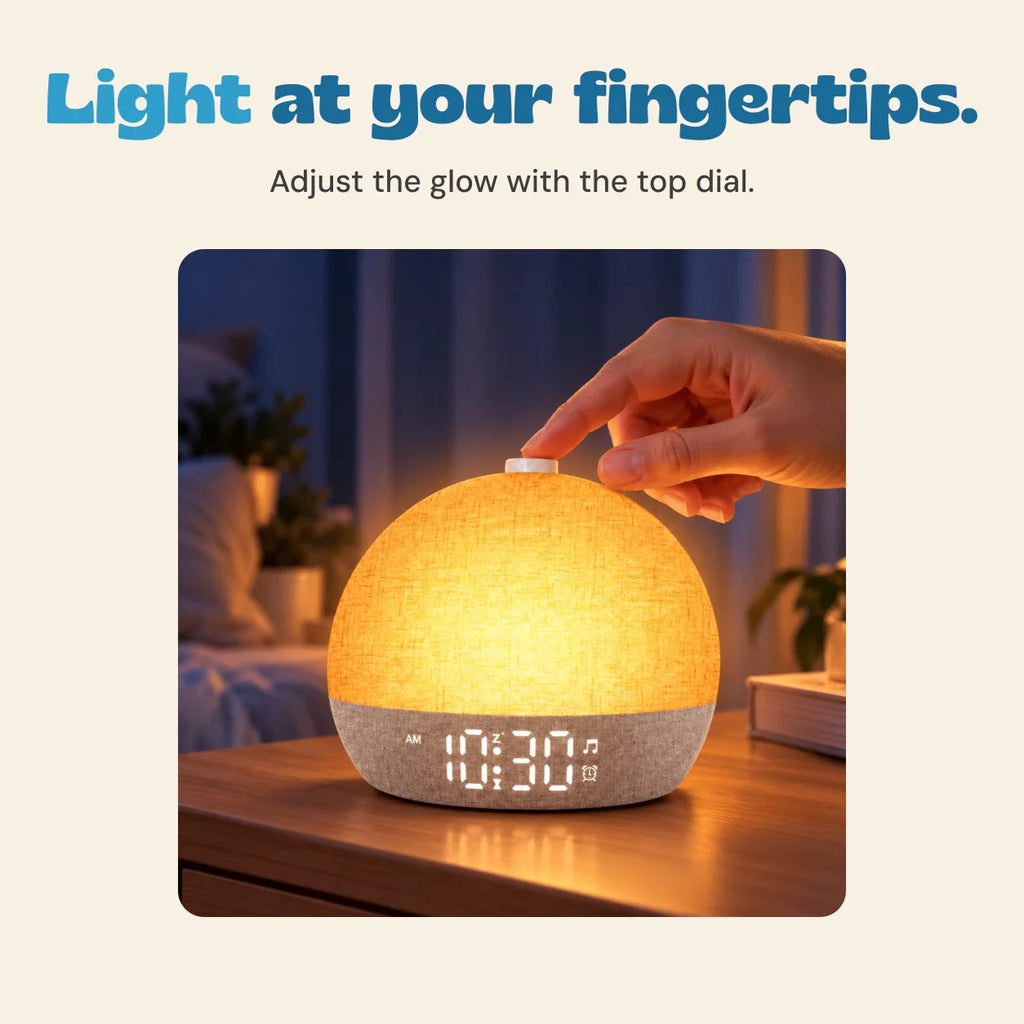 TibaToes™ SunriseGlow Sound Alarm Clock