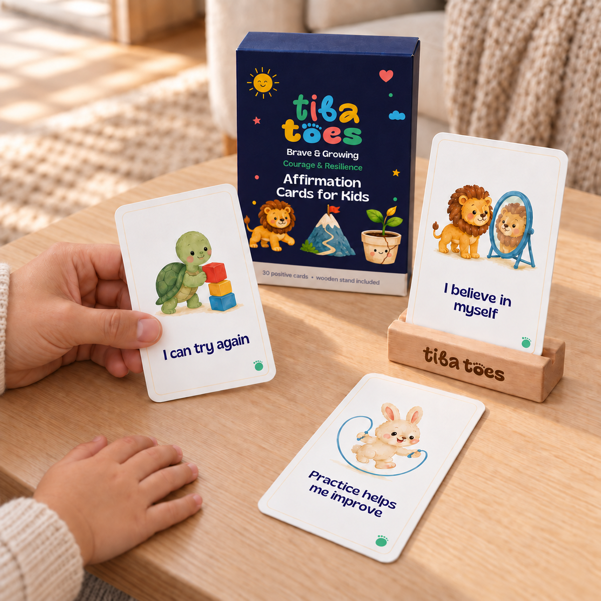 TibaToes Affirmation Cards for Kids